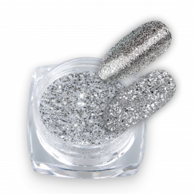 Glitter Pure Silver Mix 01