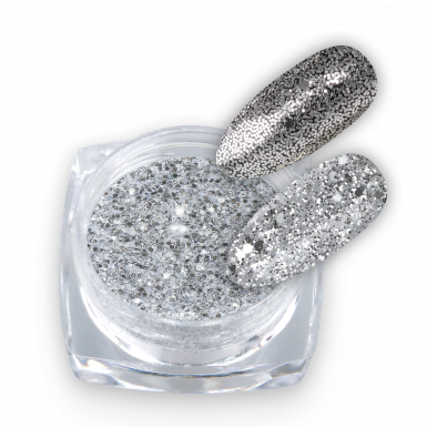 Glitter Pure Silver Mix 02