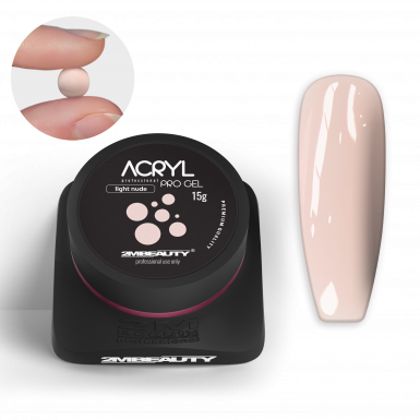 Acryl Pro Gel Light Nude - Tégelyes