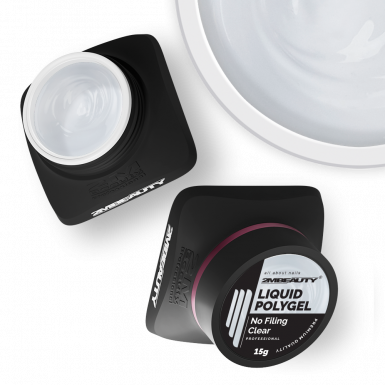 Liquid Polygel No Filing - Clear - HEMA & TPO Mentes Reszelésmentes Építőzselé