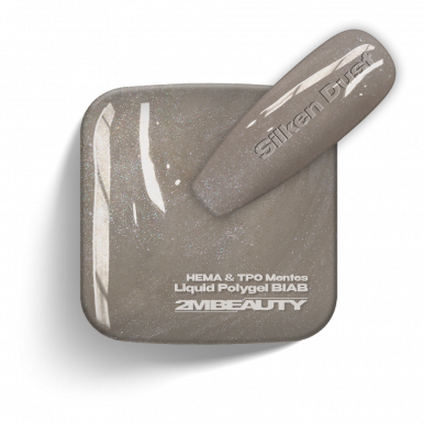 Liquid Polygel BIAB - Silken Dust - HEMA & TPO Mentes Ecsetes Építőzselé
