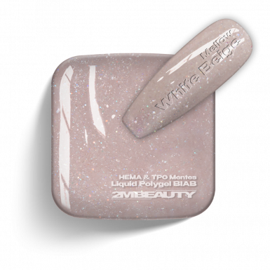 Liquid Polygel BIAB - Mellow White Beige - HEMA & TPO Mentes Ecsetes Építőzselé