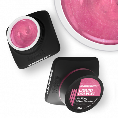 Liquid Polygel No Filing - Silken Elevate - HEMA & TPO Mentes Reszelésmentes Építőzselé