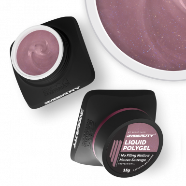 Liquid Polygel No Filing - Mellow Mauve Sauvage - HEMA & TPO Mentes Reszelésmentes Építőzselé