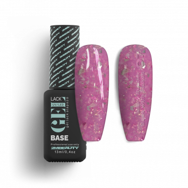 Gel Lack - Milky Rubber Base With Flakes 07 - HEMA & TPO Mentes