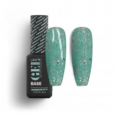 Gel Lack - Milky Rubber Base With Flakes 08 - HEMA & TPO Mentes
