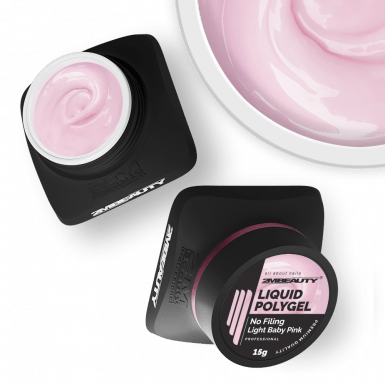 Liquid Polygel No Filing - Light Baby Pink - HEMA Mentes Reszelésmentes Építőzselé
