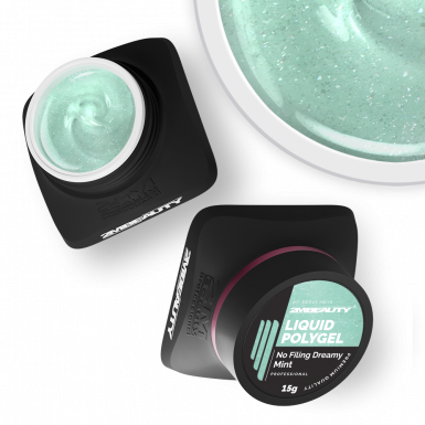Liquid Polygel No Filing - Dreamy Mint - HEMA & TPO Mentes Reszelésmentes Építőzselé