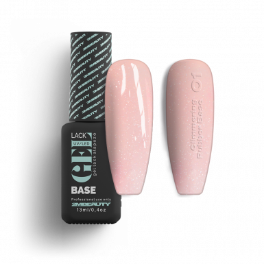Gel Lack - Glimmering Rubber Base 01 - HEMA & TPO Mentes