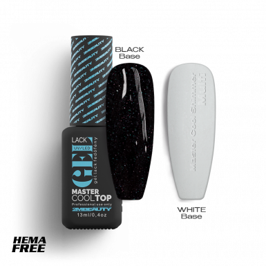 Gel Lack Fedő - Master Cool Shimmer Top Multi - HEMA Mentes