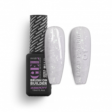 BIAB - Sparkle 01 - Whipped Cream - HEMA Mentes Ecsetes Építőzselé