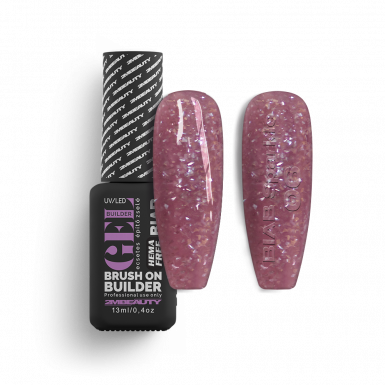BIAB - Sparkle 06 - Mauve - HEMA Mentes Ecsetes Építőzselé