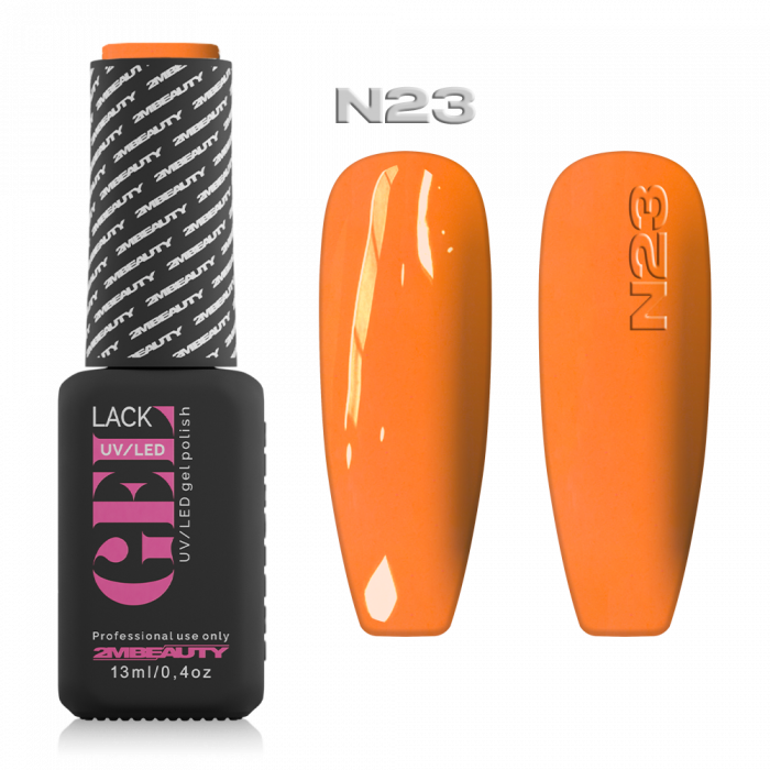Gel Lack - Neon N023: Neon narancssárga színű lakkzselé.
 
Figyelem!
- Használat előtt alapo...