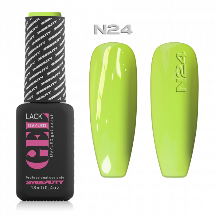 Gel Lack - Neon N024: Neon sárgászöld színű lakkzselé.
 
Figyelem!
- Használat előtt alapo...
