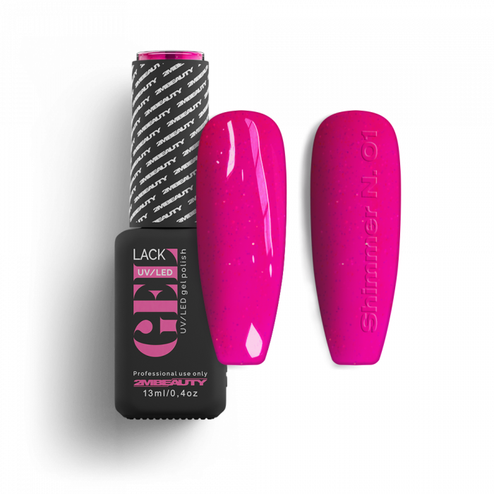 Gel Lack - Shimmer Neon 01:
Neon Pink színű üveghatású neonos lakkzselé apró csillámokkal.
...