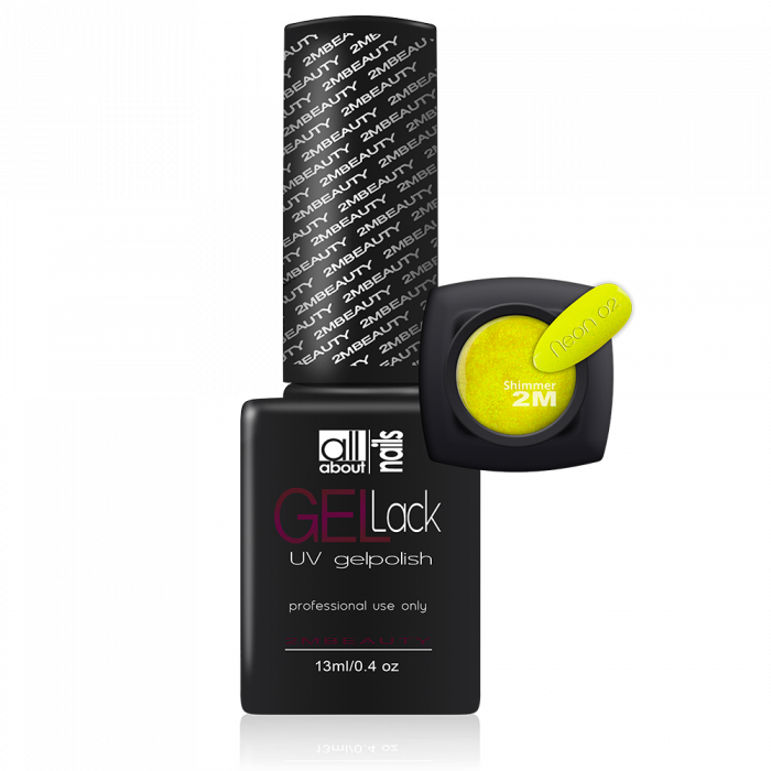 Gel Lack - Shimmer Neon 02:
Neon Sárga színű üveghatású neonos lakkzselé apró csillámokkal...