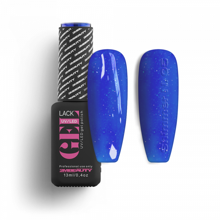 Gel Lack - Shimmer Neon 05:
Neon Élénk kék színű üveghatású neonos lakkzselé apró csillá...