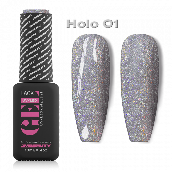 Gel Lack - All In Holo 01:
Egyfázisú, homokszínű, hologramos gél lakk, mely alap és fedő né...