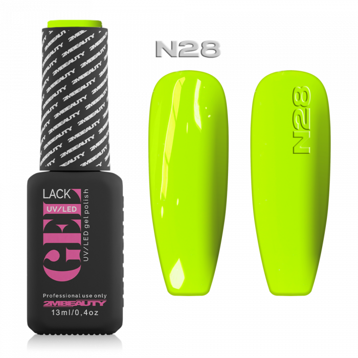 Gel Lack - Neon N028:
Neon citromfű
Sűrű, krémes állagából adódóan egy rétegben is tök...