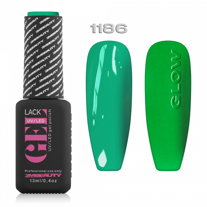 Gel Lack - Matt 1186:
 
Zöld éden színű, sötétben világító lakkzselé, magas pigmenttart...