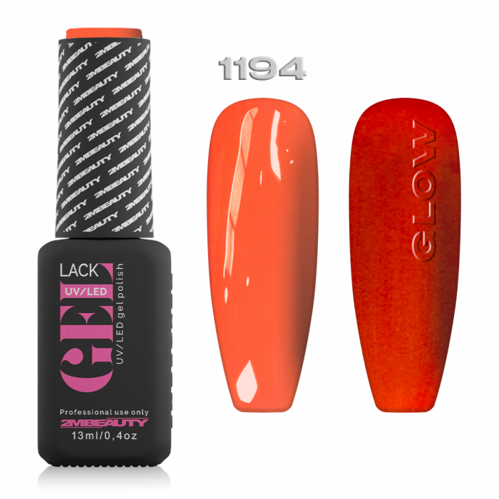 Gel Lack - Matt 1194:
 
Neon mandarin színű, sötétben világító lakkzselé, magas pigmentta...