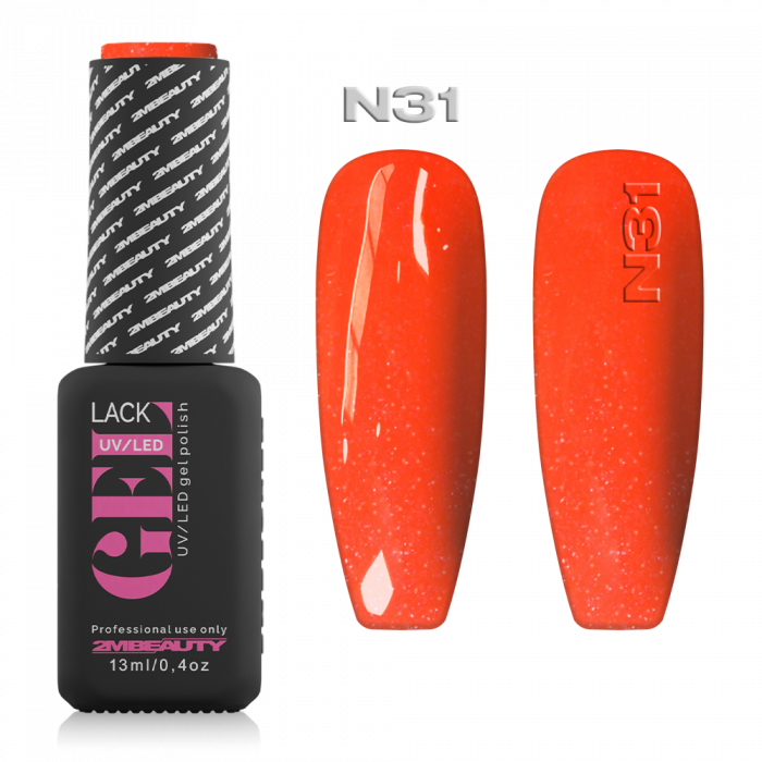 Gel Lack - Neon N031:
 
Neon narancs színű csillámos lakkzselé.
 
Figyelem!
 
Kötési id...