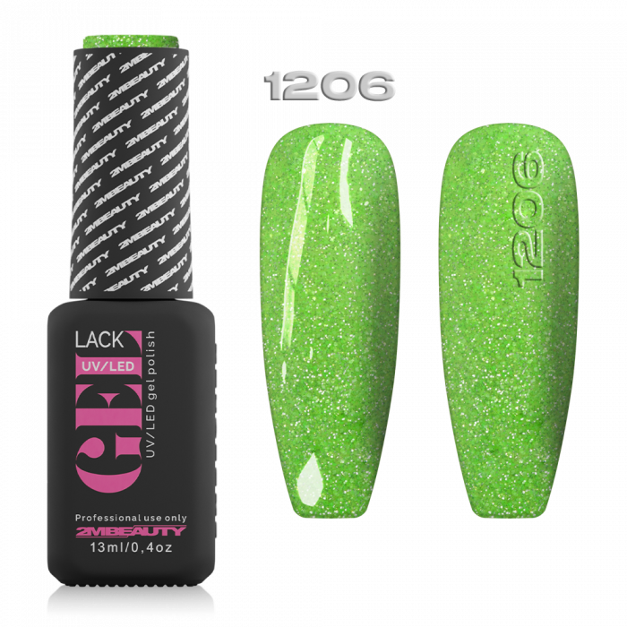 Gel Lack - Csillámos 1206:
 
Guava zöld színű lakkzselé, magas pigmenttartalommal.
Egzotikus...
