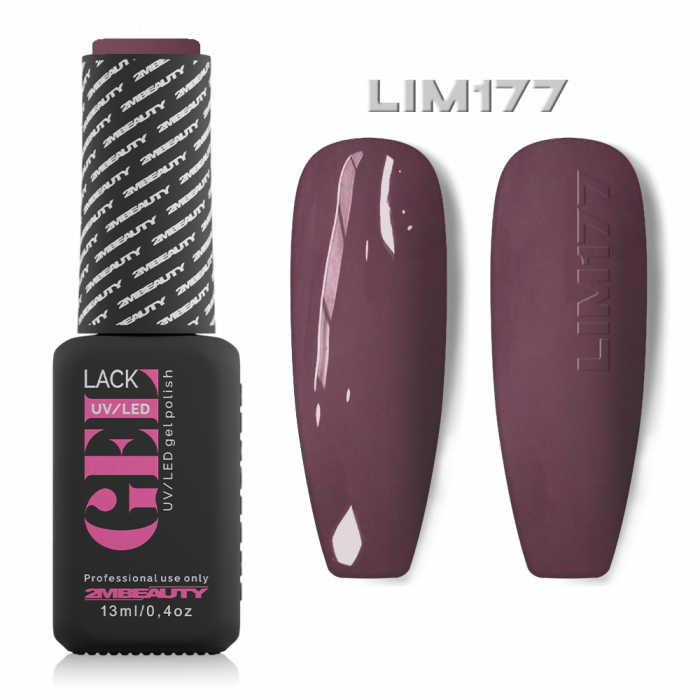 GEL LACK - MATT LIM177:
Sötét lilás barnás színű, matt lakkzselé.
Figyelem!...