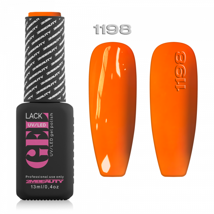Gel Lack - Matt 1198:
 
Neon narancs színű lakkzselé, magas pigmenttartalommal.
 
Figyelem!
...
