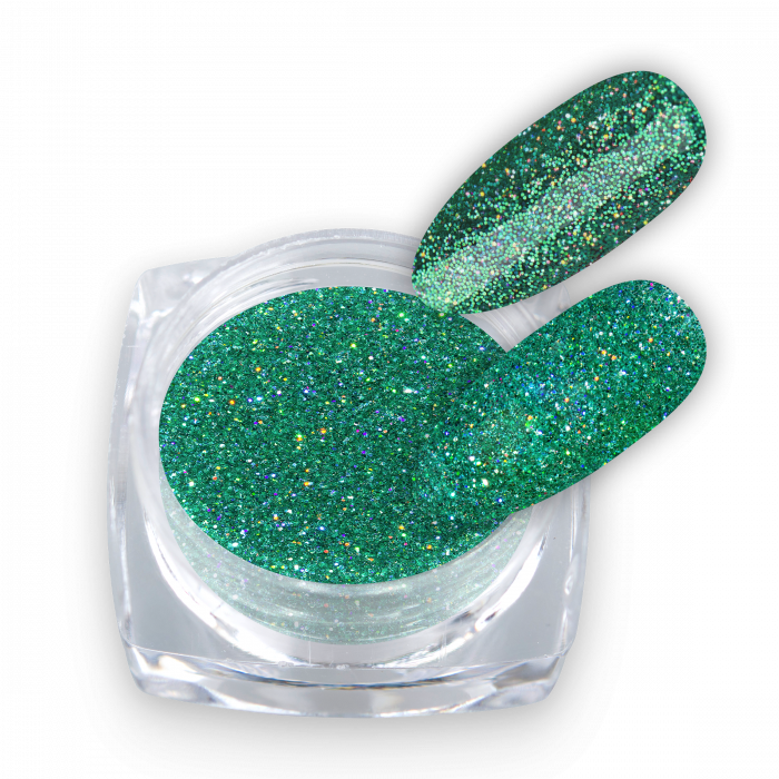 Glitter Laser Mix Green 02