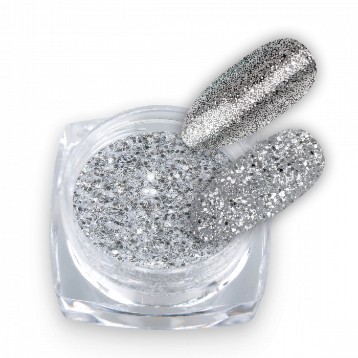 Glitter Pure Silver Mix 01