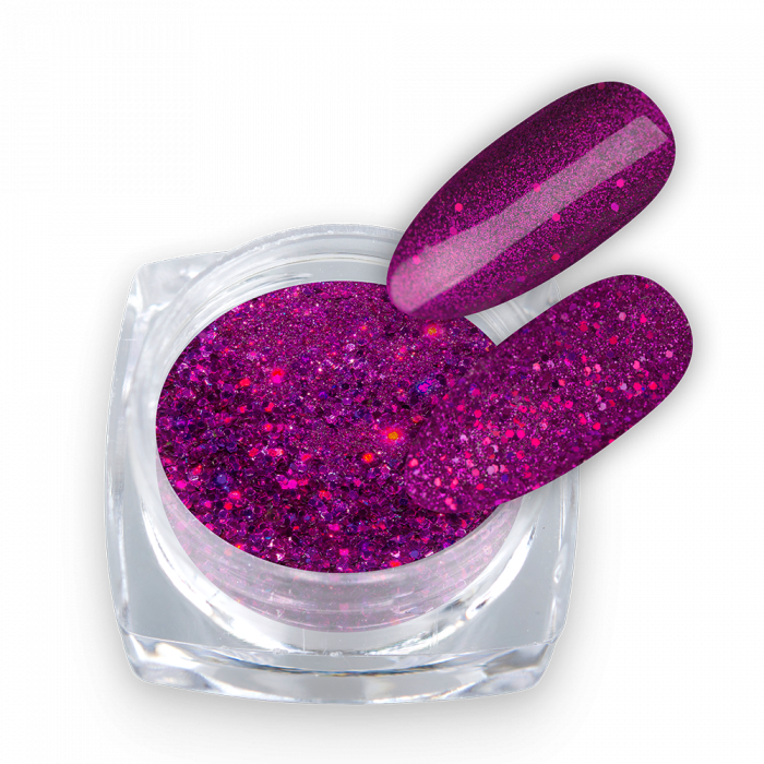 Glitter Laser Mix Purple 02