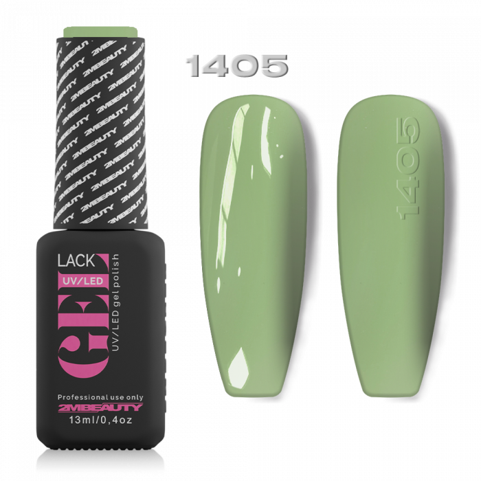 Gel Lack - Matt 1405:
Almazöld színű lakkzselé, magas pigmenttartalommal.
 
Kötési ideje UV...