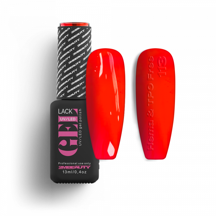 Gel Lack - HEMA & TPO Mentes 113 - Neon:
Ferrari piros árnyalatú, krémes lakkzselé, magas p...