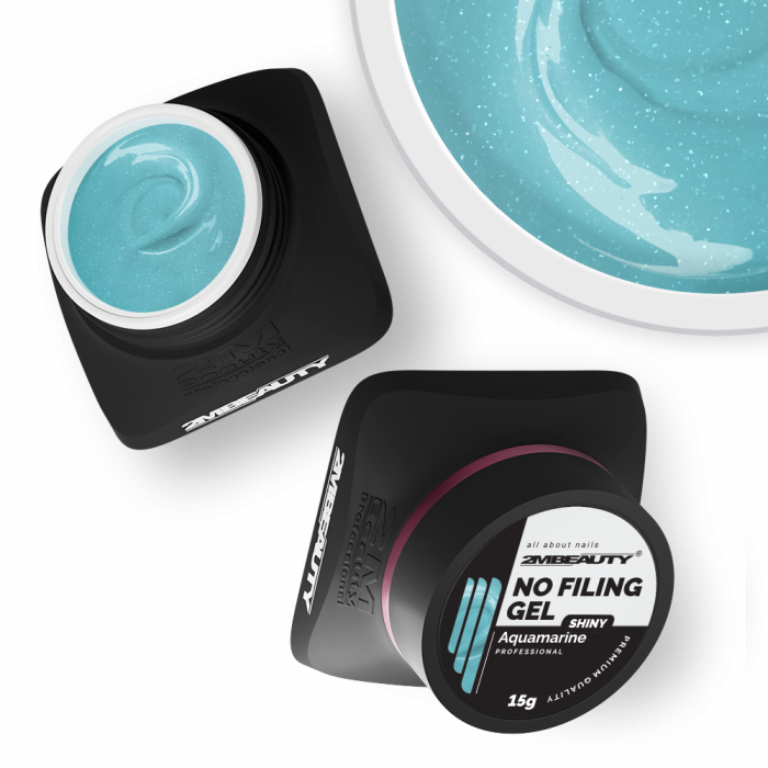 No Filing - Shiny Aquamarine - HEMA & TPO Mentes Reszelésmentes Építőzselé