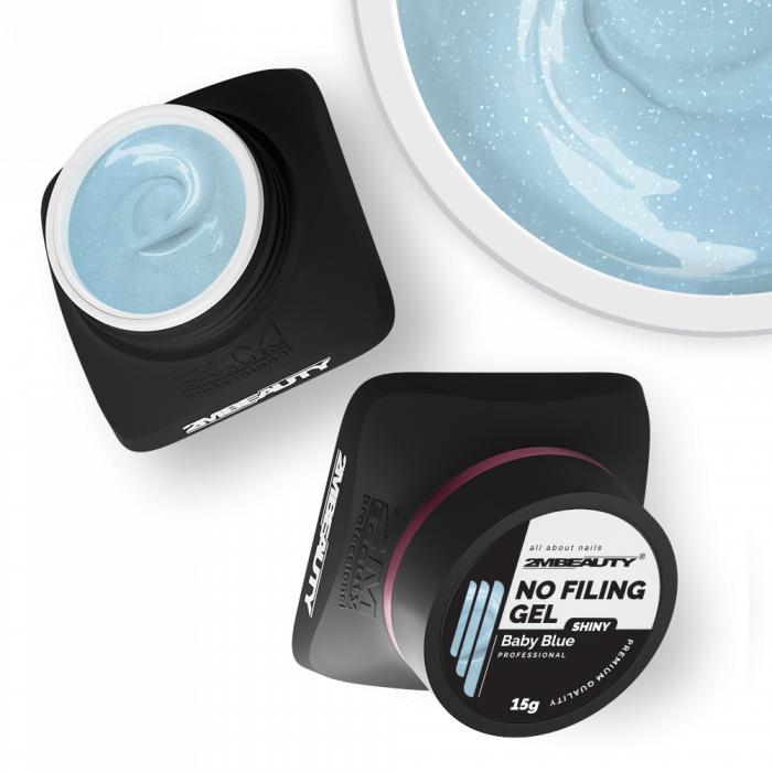 No Filing - Shiny Baby Blue - HEMA & TPO Mentes Reszelésmentes Építőzselé