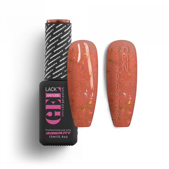 Gel Lack - HEMA & TPO Mentes 250 Gel Lack - HEMA & TPO Mentes 250:
Tangerine (narancsos) árnyalatú, szivárványosan szikrá...