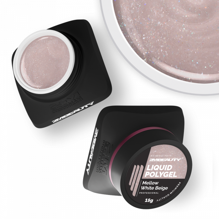 Liquid Polygel - Mellow White Beige - HEMA & TPO Mentes Építőzselé