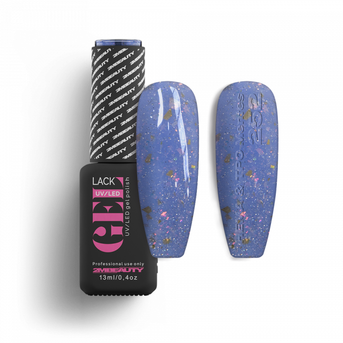 Gel Lack - HEMA & TPO Mentes 252 Gel Lack - HEMA & TPO Mentes 252:
River (kék) árnyalatú, szivárványosan szikrázó fóli...