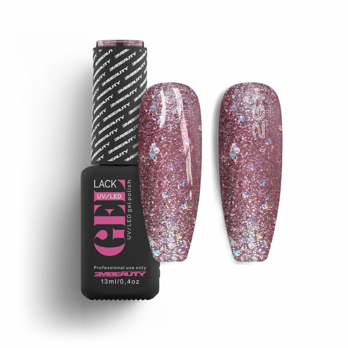 Gel Lack - HEMA Mentes 261 Gel Lack - HEMA Mentes 261:
Rózsaszín árnyalatú, csillámos, flake-eket tartalmazó lakkzsel...