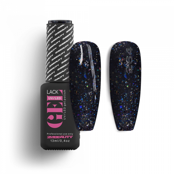 Gel Lack - HEMA Mentes 264 Gel Lack - HEMA Mentes 264:
Füstös éj (sötét szürkés-kék) árnyalatú, csillámos, fl...