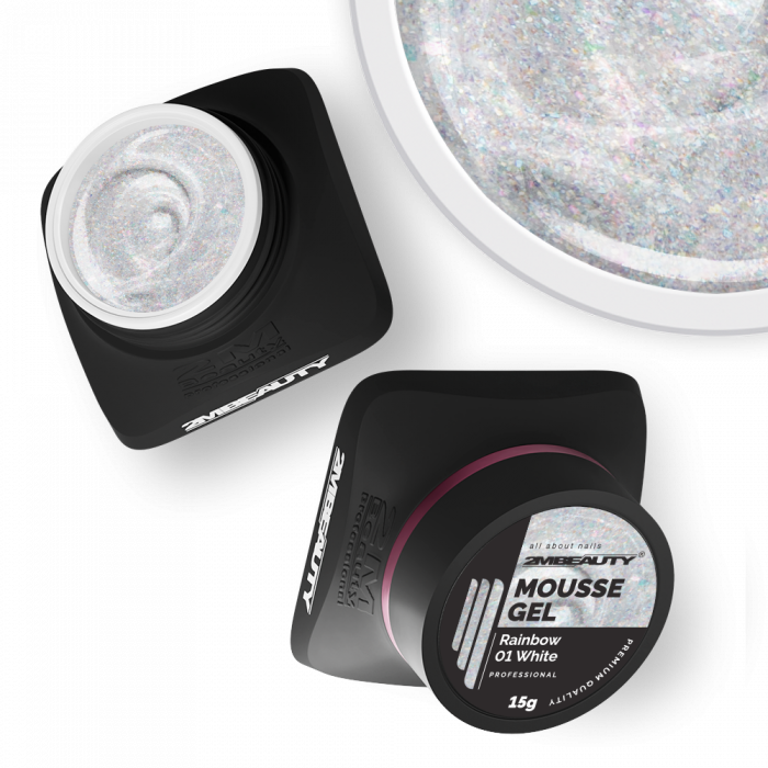 Mousse - Rainbow - 01 White - HEMA Mentes Építőzselé