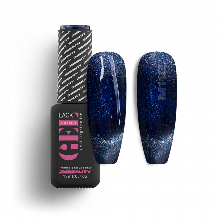 Mágneses Gel Lack - Magnet 112 - HEMA Mentes:
 
Farmerkék árnyalatú, krémes, mágneses lakkz...