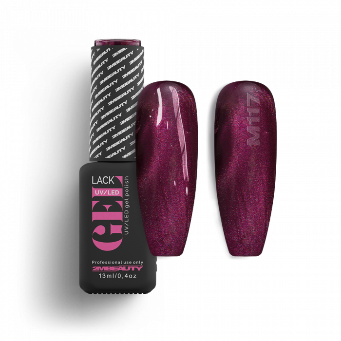 Mágneses Gel Lack - Magnet 117 - HEMA Mentes:
 
Krémes, mágneses lakkzselé fényes microszemc...