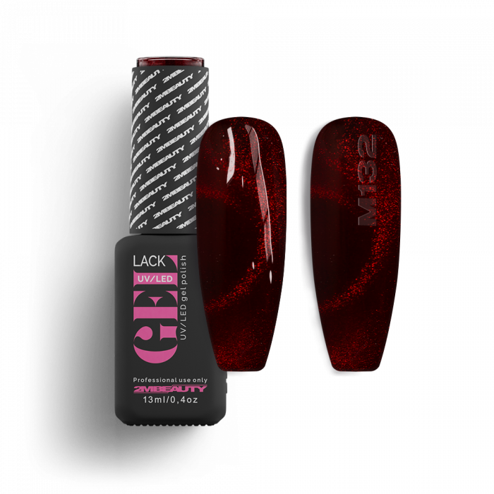 Gel Lack - Magnet 132 - HEMA Mentes:
Mély Rubin Fény színű gél lakk, mely különleges hatást...
