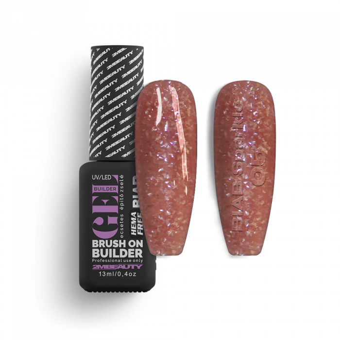 BIAB - Sparkle 05 - Cappuccino - HEMA Mentes Ecsetes Építőzselé
