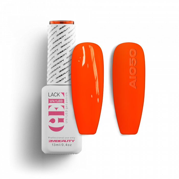 Gel Lack - All In 050 - HEMA Mentes:
Egyfázisú, neon narancssárga gél lakk, mely alap és fedő...