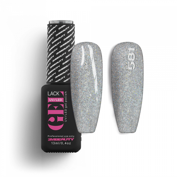Gel Lack - HEMA Mentes 581:
(Azonos szín: Gel Lack - Csillámos 106)*
 
Ezüst hologramos kr�...