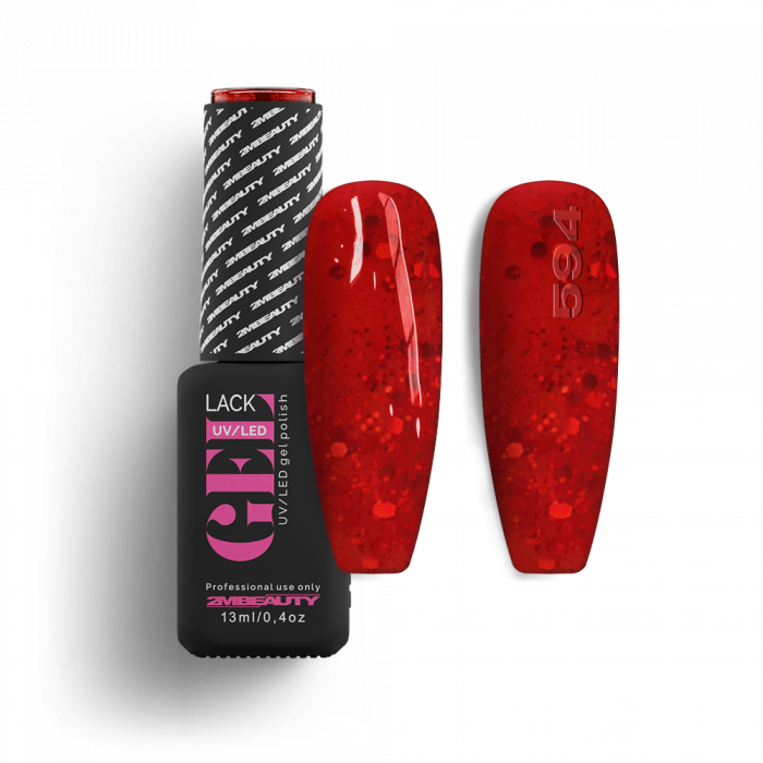 Gel Lack - HEMA Mentes 594:
(Azonos szín: Gel Lack - Csillámos 266)*
 
Narancsos piros árny...