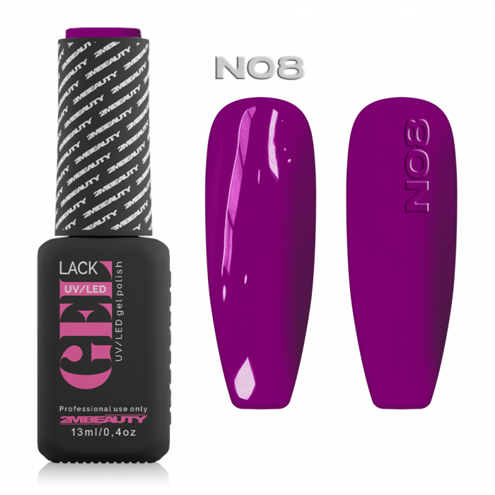 Gel Lack - Neon N008:
Neon lila színű lakkzselé!
 
Figyelem!
- Használat előtt alaposan ráz...
